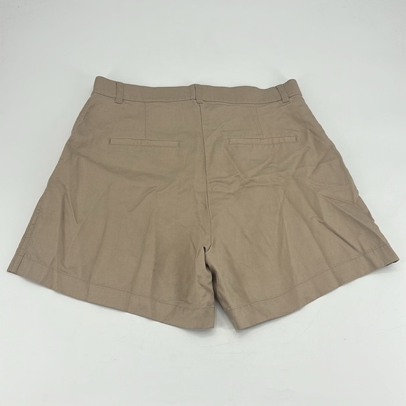 UEC H&M tan linen blend shorts size 12 - Picture 5 of 9